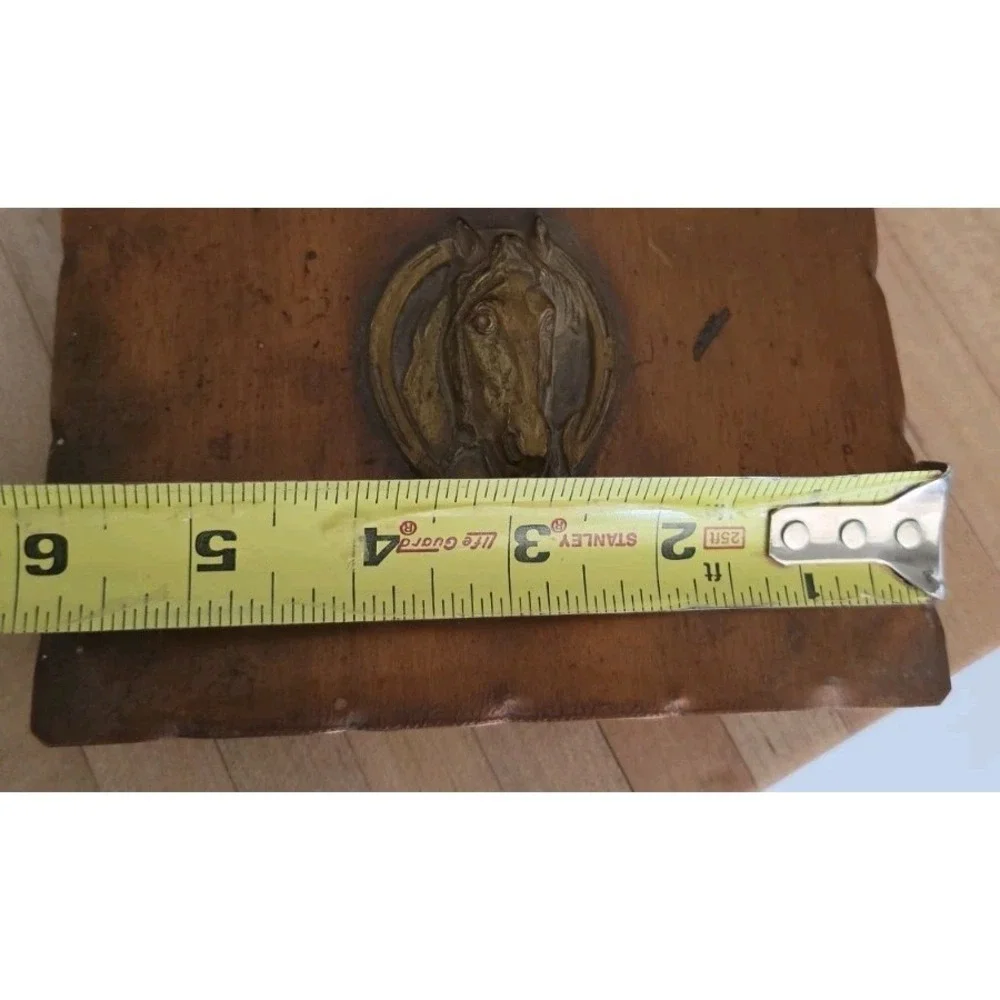 VTG Copper Horse Wall Hanging Farmhouse Equestrian Rustic Butler Crumb Catcher